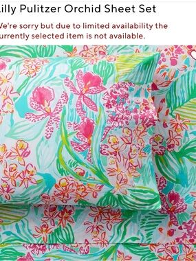 Lilly Pulitzer Orchard Sheet Set — Pink & Aqua